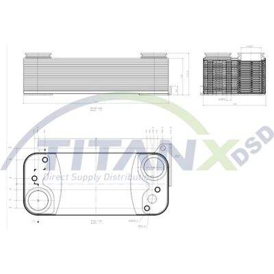 Oljekylare, Retarder Titanx Ox149003 Oljekylare, Retarder Titanx Ox149003