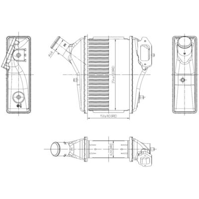 Intercooler Honda - Luft-till-luft och luft-till-vattenkylning - OEM 19710R7CG01, 19710RSXG01 - Hög kylprestanda Intercooler Honda - Luft-till-luft och luft-till-vattenkylning - OEM 19710R7CG01, 19710RSXG01 - Hög kylprestanda
