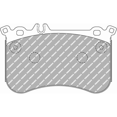 FERODO RACING FCP4806H - Uppsättning bromsbelägg för väg och bana FERODO RACING FCP4806H - Uppsättning bromsbelägg för väg och bana