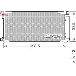 DENSO DCN50115 - Kondensor med torkare - Bilens luftkonditionering DENSO DCN50115 - Kondensor med torkare - Bilens luftkonditionering
