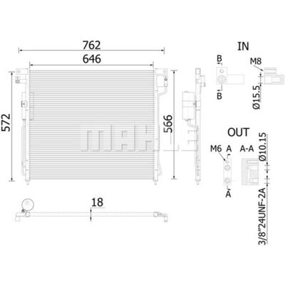 Mahle AC 138 000S Luftkondensator Mahle AC 138 000S Luftkondensator