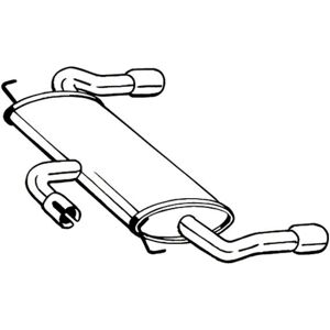 BOSAL 154-505 Bakre ljuddämpare för Ford Kuga - Avgassystem BOSAL 154-505 Bakre ljuddämpare för Ford Kuga - Avgassystem