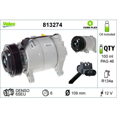 Kompressor För Luftkonditionering Valeo 813274 Kompressor För Luftkonditionering Valeo 813274