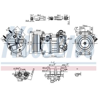 NISSENS 890593 Luftkonditioneringskompressor - Volvo XC60 V70 3, V60 I, XC70 II NISSENS 890593 Luftkonditioneringskompressor - Volvo XC60 V70 3, V60 I, XC70 II