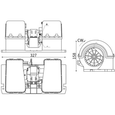 Kupéfläkt Mahle Ab 31 000s Kupéfläkt Mahle Ab 31 000s