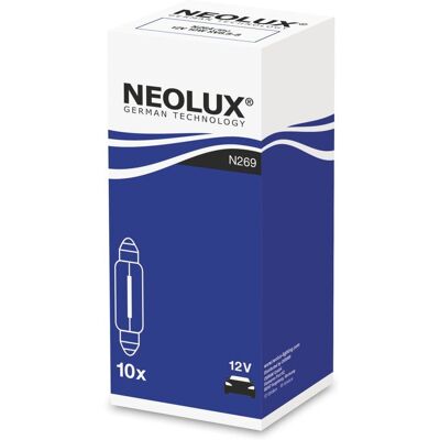 NEOLUX C10W 12V 10W Sekundär lampa - Glödlampa NEOLUX C10W 12V 10W Sekundär lampa - Glödlampa