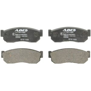 Skivbromsbeläggningar ABE C11001ABE - Fram, 16mm Tjocklek Skivbromsbeläggningar ABE C11001ABE - Fram, 16mm Tjocklek