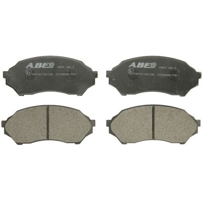 Bromsbeläggssats Abe C13045abe, Fram Bromsbeläggssats Abe C13045abe, Fram
