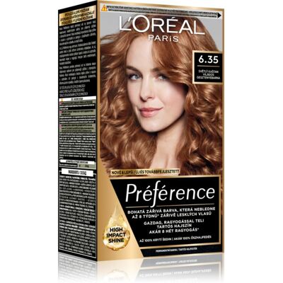 L’Oréal Paris Préférence Hårfärg Skugga 6.35 Light Amber 1 st. L’Oréal Paris Préférence Hårfärg Skugga 6.35 Light Amber 1 st.