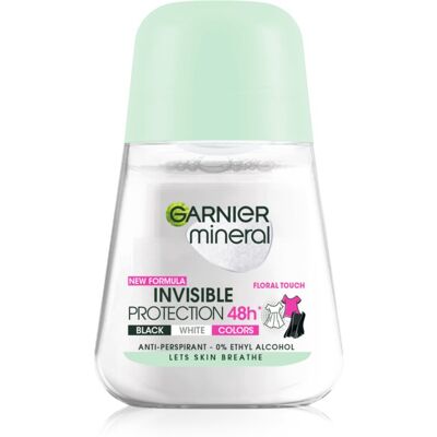 Garnier Mineral Floral Touch Osynlig Deodorant Roll-On - 48-timmars Skydd, 50ml Garnier Mineral Floral Touch Osynlig Deodorant Roll-On - 48-timmars Skydd, 50ml