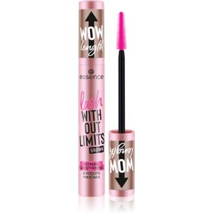 essence WITHOUT LIMITS BROWN Volymgivande och förlängande maskara Skugga 02 Brown 13 ml