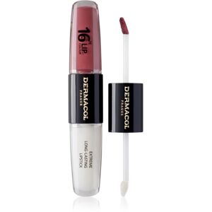 Dermacol 16H Lip Colour Långvarig läppstift och läppglans Skugga 12 Trouble Free 2x4 ml