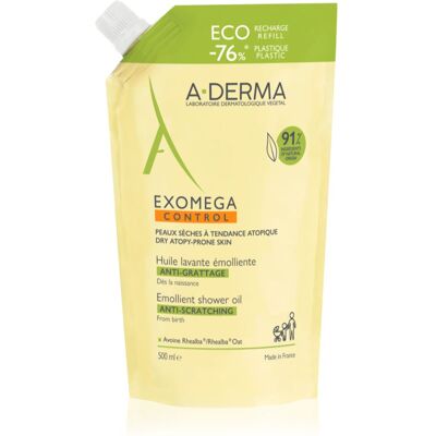 A-Derma Exomega Control Emollient Shower Oil Mjukgörande duscholja Påfyllning 500 ml A-Derma Exomega Control Emollient Shower Oil Mjukgörande duscholja Påfyllning 500 ml