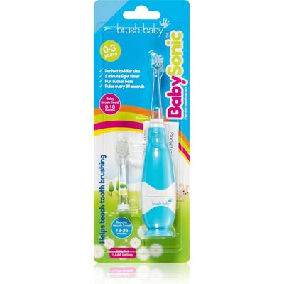 Brush Baby BabySonic Elektrisk tandborste för barn 0-36 månader Blue 1 st. Brush Baby BabySonic Elektrisk tandborste för barn 0-36 månader Blue 1 st.