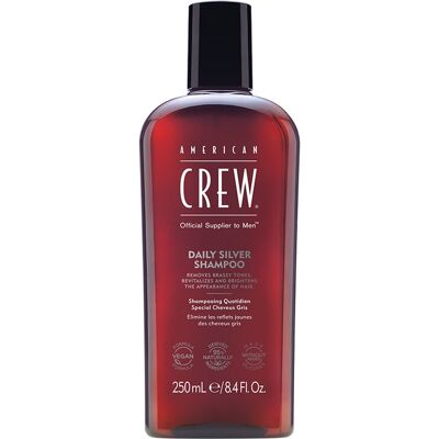 American Crew Daily Silver Shampoo - Neutralizes yellow tones in cool shades - 250ml American Crew Daily Silver Shampoo - Neutralizes yellow tones in cool shades - 250ml