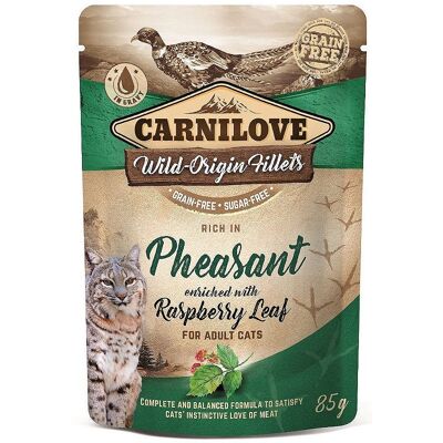 CARNILOVE Fasan & Hallonblad 24 x 85 g - Kattsmat CARNILOVE Fasan & Hallonblad 24 x 85 g - Kattsmat