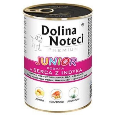 Dolina Noteci Premium Junior För Hundar Av Små Raser, Rik På Kalkonhjärta Med Gåslever 400 G Dolina Noteci Premium Junior För Hundar Av Små Raser, Rik På Kalkonhjärta Med Gåslever 400 G