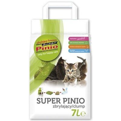 Super Pinio Kattsand - Naturlig, Miljövänlig, 7L Super Pinio Kattsand - Naturlig, Miljövänlig, 7L
