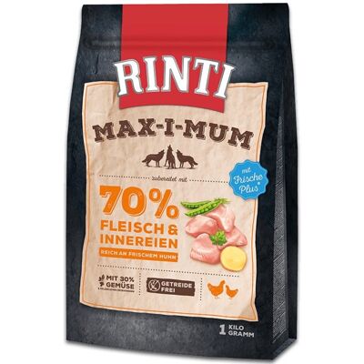 RINTI Max-i-mum Hundfoder - 70% kött, utan spannmål RINTI Max-i-mum Hundfoder - 70% kött, utan spannmål