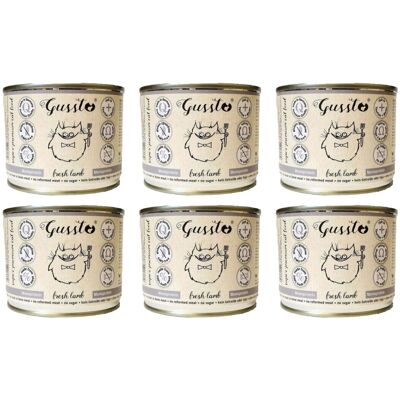 GUSSTO Lamm kattmat - Fuktig pâté med högt köttinnehåll GUSSTO Lamm kattmat - Fuktig pâté med högt köttinnehåll