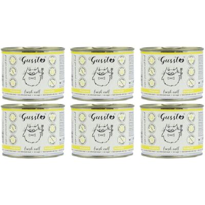 GUSSTO Cat Fresh Calf - Glutenfri kattmat - 12x200g GUSSTO Cat Fresh Calf - Glutenfri kattmat - 12x200g