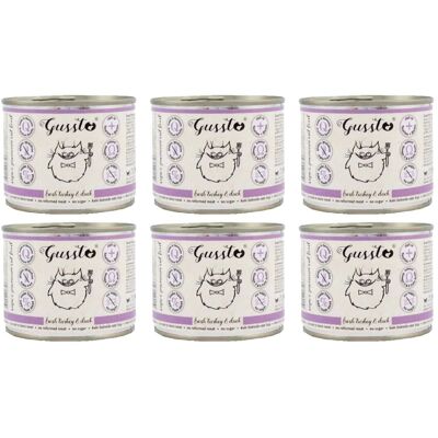 GUSSTO Cat Fresh Kalkon & Anka - Fuktig kattsmat GUSSTO Cat Fresh Kalkon & Anka - Fuktig kattsmat