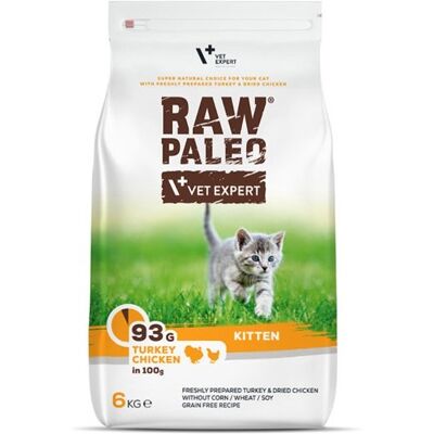 Vetexpert Raw Paleo Kitten Turkey&chicken För Kattungar Kalkon, Kyckling 6 Kg Vetexpert Raw Paleo Kitten Turkey&chicken För Kattungar Kalkon, Kyckling 6 Kg