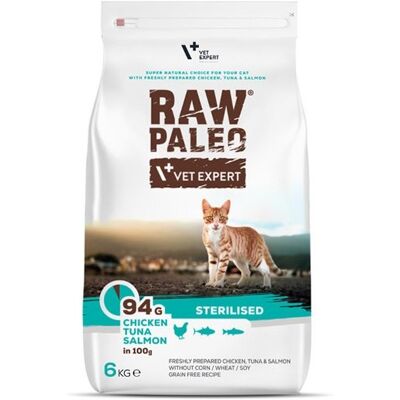 VETEXPERT Raw Paleo Steriliserad Kyckling, Tonfisk, Lax - Kattmat VETEXPERT Raw Paleo Steriliserad Kyckling, Tonfisk, Lax - Kattmat