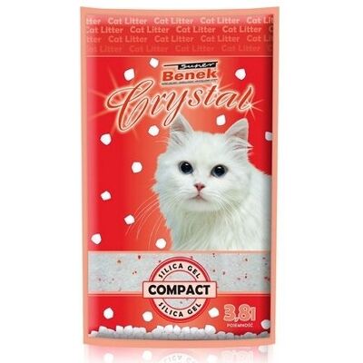 Benek Super Crystal Compact Kattsand 7,6 L Stardust Benek Super Crystal Compact Kattsand 7,6 L Stardust