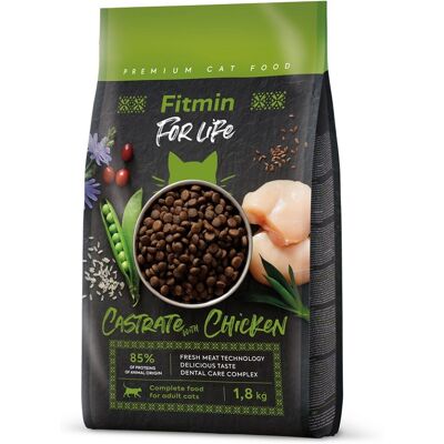 FITMIN Cat For Life Kastrerad Kyckling 1,8kg - Kattmat FITMIN Cat For Life Kastrerad Kyckling 1,8kg - Kattmat