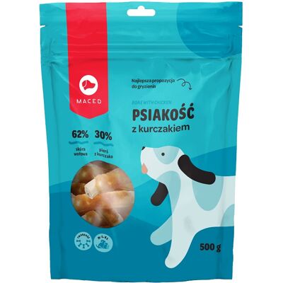 Maced Vit Fladdermus Med Kyckling 20 Cm 500 G Maced Vit Fladdermus Med Kyckling 20 Cm 500 G