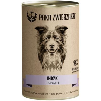 Paka Zwierzaka Indyk I Żurawina 6x400 G Paka Zwierzaka Indyk I Żurawina 6x400 G
