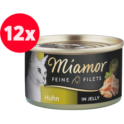 Miamor Fine Filets i Gelé - Kattsfoder - 24 x 100 g Miamor Fine Filets i Gelé - Kattsfoder - 24 x 100 g