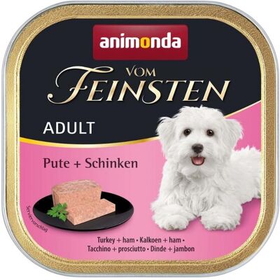 Animonda Vom Feinsten Adult Kalkon&skinka 150 G Kalkon Och Skinka För Vuxna Hundar Animonda Vom Feinsten Adult Kalkon&skinka 150 G Kalkon Och Skinka För Vuxna Hundar