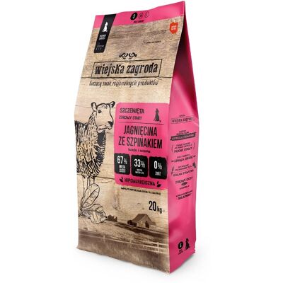 Wiejska Zagroda Lamm Med Spenatchips S 20kg Wiejska Zagroda Lamm Med Spenatchips S 20kg