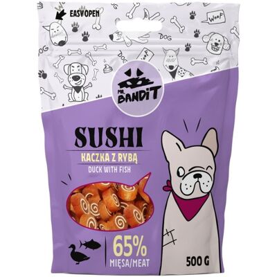VetExpert Mr. Bandit Sushi Duck With Fish - Dog Treat - 500 G VetExpert Mr. Bandit Sushi Duck With Fish - Dog Treat - 500 G