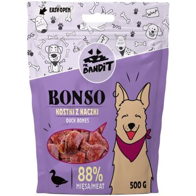 Mr. Bandit Bonso Kostki Z Kaczki Dla Psów 500 G Mr. Bandit Bonso Kostki Z Kaczki Dla Psów 500 G