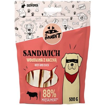 MR. BANDIT Anka & Nötkött Sandwich för Hundar MR. BANDIT Anka & Nötkött Sandwich för Hundar