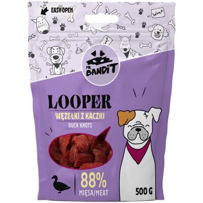 Mr. Bandit Looper Węzełki Z Kaczki Dla Psów 500 G Mr. Bandit Looper Węzełki Z Kaczki Dla Psów 500 G