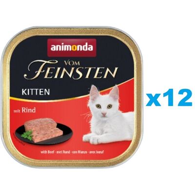 Animonda Vom Vom Feinsten Kitten Med Nötkött 12x 100 G Animonda Vom Vom Feinsten Kitten Med Nötkött 12x 100 G