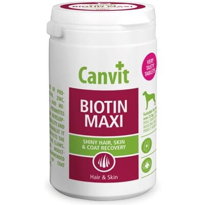 CANVIT Dog Biotin Maxi 500g - Hud & Päls Stöd CANVIT Dog Biotin Maxi 500g - Hud & Päls Stöd