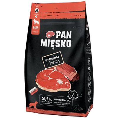 Pan Mięsko Biff och Get Hundemat - 3 kg Pan Mięsko Biff och Get Hundemat - 3 kg