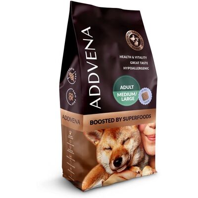 ADDVENA Boosted by Superfoods Adult medium&large - Hundfoder ADDVENA Boosted by Superfoods Adult medium&large - Hundfoder