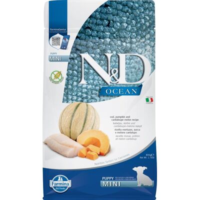 Farmina N&D Ocean Hund Torsk, Pumpa & Melon Mini - Hundfoder Farmina N&D Ocean Hund Torsk, Pumpa & Melon Mini - Hundfoder