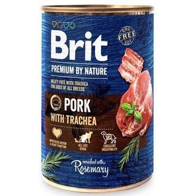 Brit Premium Fläskkött med luftstrupe - Våtfoder 400g Brit Premium Fläskkött med luftstrupe - Våtfoder 400g