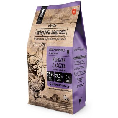 Wiejska Zagroda Kurczak Z Kaczką Dla Kota 10 Kg Wiejska Zagroda Kurczak Z Kaczką Dla Kota 10 Kg