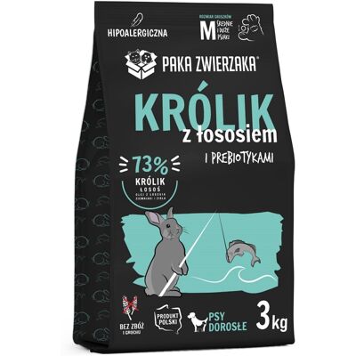 PAKA ZWIERZAKA Seventh Heaven Torrfoder Kanin med Lax M 3kg PAKA ZWIERZAKA Seventh Heaven Torrfoder Kanin med Lax M 3kg