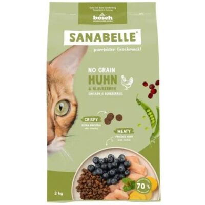 Sanabelle No Grain Kyckling 2 Kg Spannmålsfritt Foder För Katter Sanabelle No Grain Kyckling 2 Kg Spannmålsfritt Foder För Katter