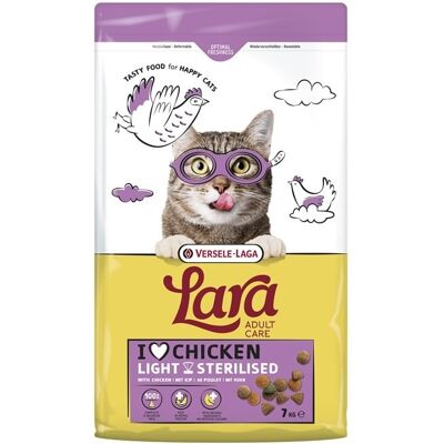 Versele-Laga Lara Adult Light Sterilized 7 Kg Kattfoder För Steriliserade Katter Versele-Laga Lara Adult Light Sterilized 7 Kg Kattfoder För Steriliserade Katter