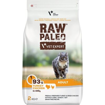 VETEXPERT Raw Paleo Adult Cat Turkey&Chicken - 2kg VETEXPERT Raw Paleo Adult Cat Turkey&Chicken - 2kg